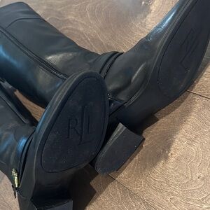 Lauren Ralph Lauren Black Over the Knee Boots